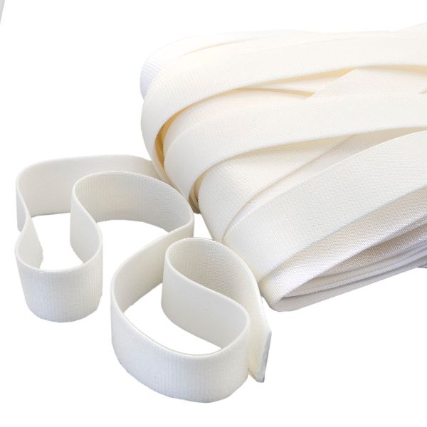 Резинка бельевая (бретелечная) 18.0 мм / 25 метров, молочный