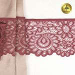 Кружево эластичное (стрейч) 90 мм, TBY.YSTL00839.N, L2925 розовый рубин, 3м, Kruzhevo