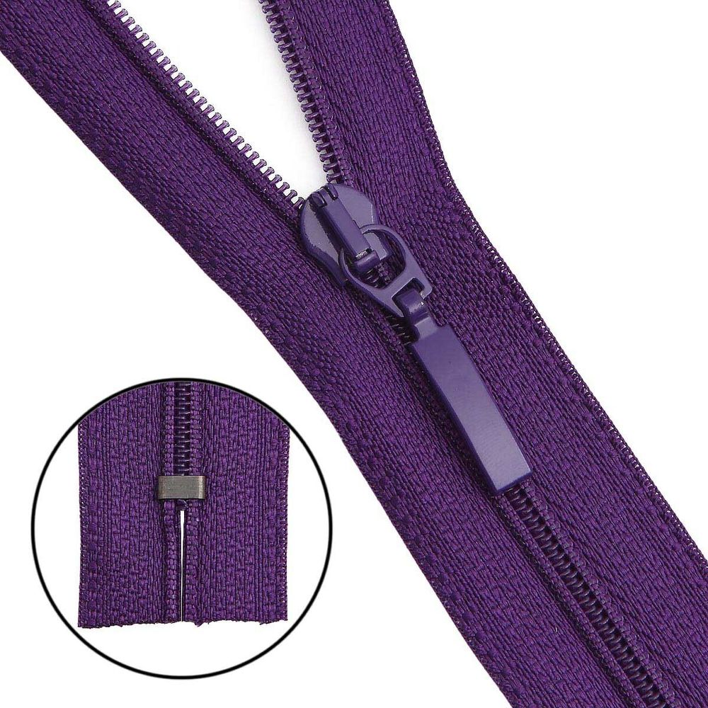 Молния спираль (витая) Arta Т5 (5 мм) 1 зам., н/раз., 18 см, цв. 865 яр.фиолетовый, уп.10 шт