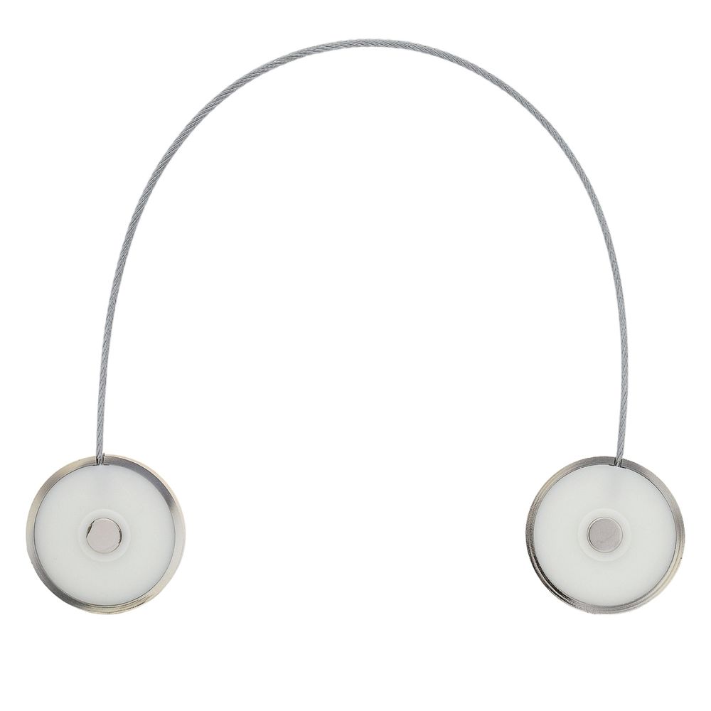 Клипсы для штор магнитные с тросом, 30см ⌀45, 2П