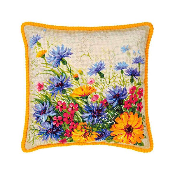 Набор для вышивания нитками Риолис, подушка Мавританский газон, 40х40 см