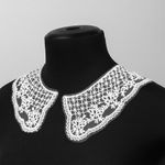 Пришивной кружевной воротник 17х16 см, цв.01 белый, уп.25 пар, диз.HX-40, Kruzhevo