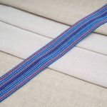 Лента для поясов рис 9830 40мм*25м (синий/красный/белый), С3822Г17