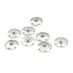 Кнопка пришивная металл ⌀25.0 мм, (никель), 4 шт, КПР2