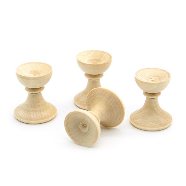 Заготовка для декорирования Подставка под яйцо h 35хd 30 мм, уп.4 шт