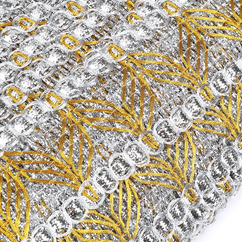 Тесьма отделочная 40 мм, 13-7871 цв.серебро уп.13.71м