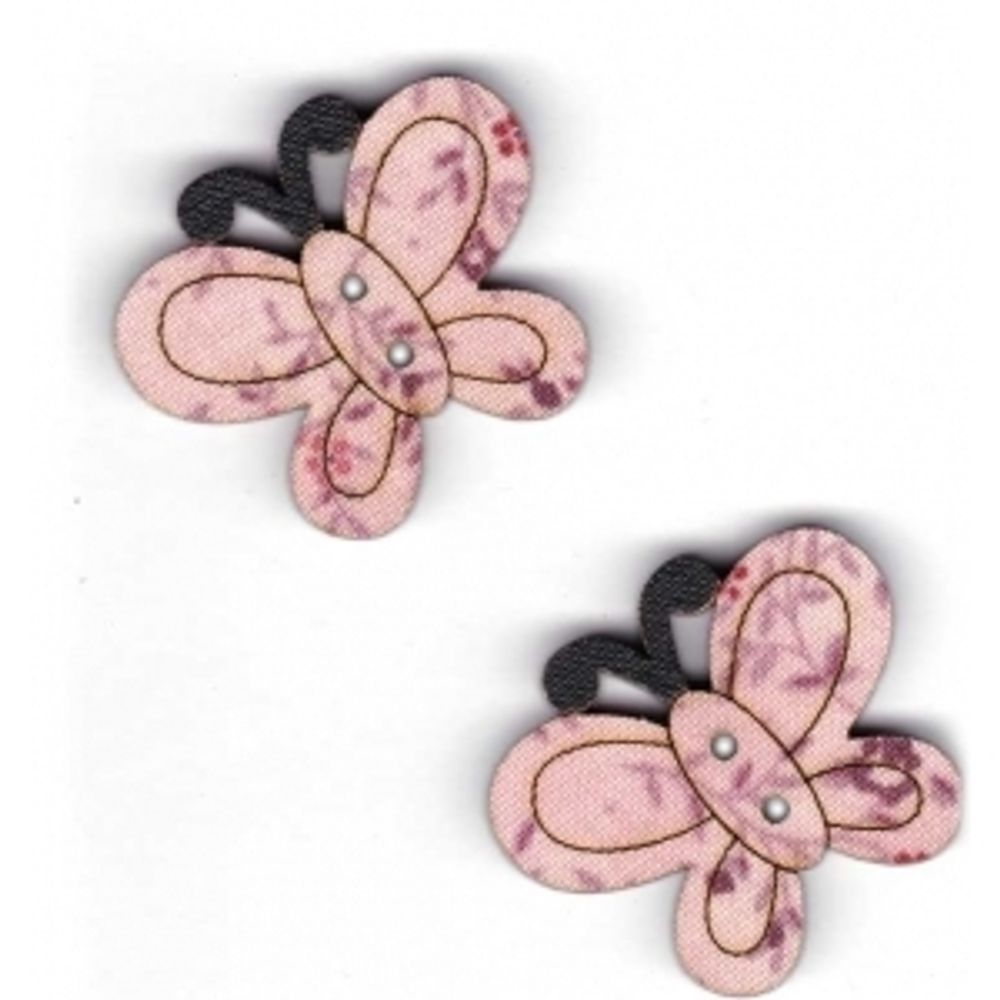 Украшения декоративные пуговицы (бабочки), Aurora, 1 шт, AU-B4682