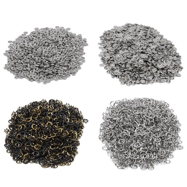 Кнопка рубашечная (джерси) открытая ⌀9.5 мм, ≈1440 шт, МЕТАЛЛ, эмаль, 322 черный глянцевый, NEW STAR