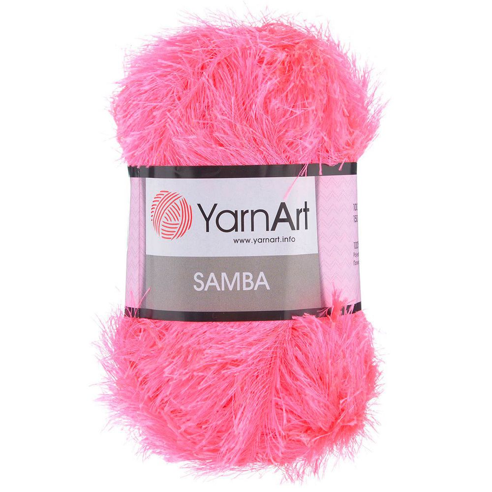 Пряжа YarnArt (ЯрнАрт) Samba, травка / уп.5 мот. по 100 г, 150м, 08 розовый