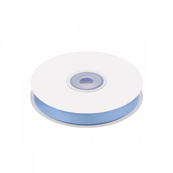 Лента репсовая (в рубчик) 10.0 мм цв. S351 голубой уп.22.86м (±1м)