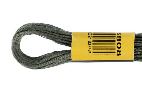 Мулине ПНК им.Кирова цв.6808 т.т.серо-голубой, Россия, 24 мотка по 8 метров