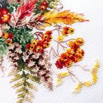Набор для вышивания нитками Чудесная игла, Дух осеннего леса 17х27 см