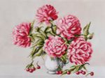 Алмазная (кристальная) мозаика Фрея, Пионы и вишни, 40х30 см