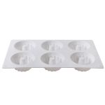 Форма силиконовая для пирожных 28.5х17х3.5 см, мини-кексы -6 ячеек, S-Chief SPC-0318