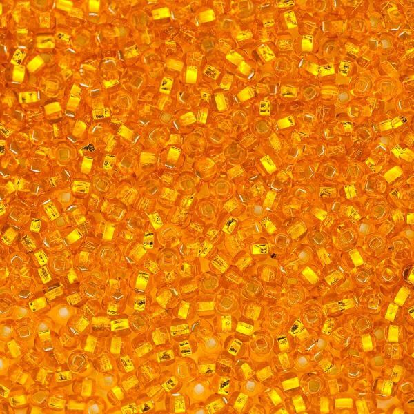 Бисер Preciosa прозрачный с серебр.центром 10/0 (87060), кв.отв, 50 гр