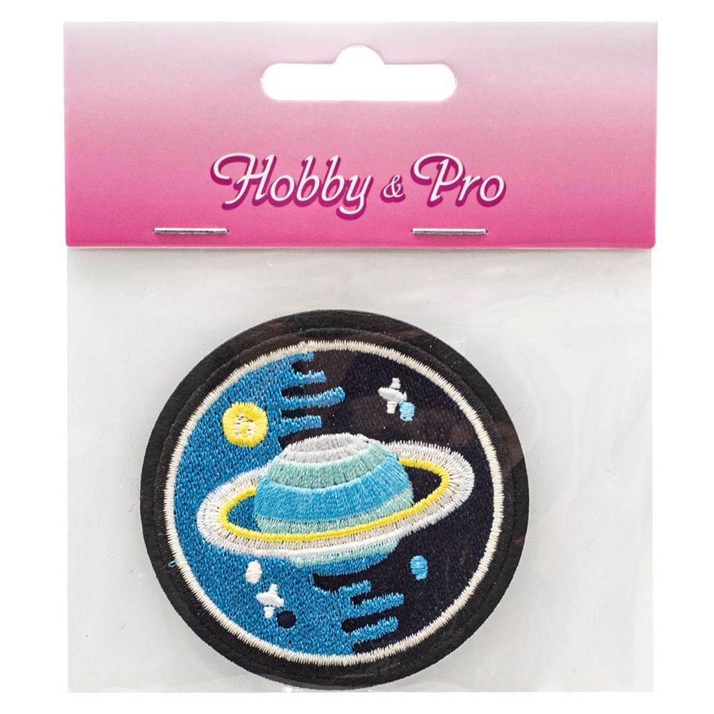 Термоаппликация "Планета среди звезд", 6.6х6.6см