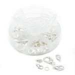 Набор фурнитуры для украшений, серебро, Астра