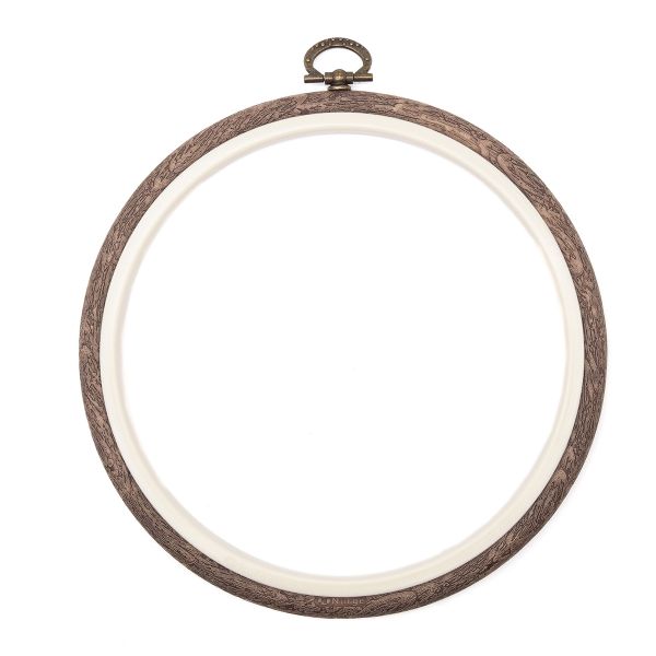 Пяльца-рамка пластиковые под дерево d 17см, Nurge, 230-3