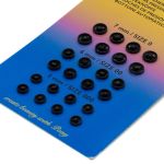 Кнопка пришивная металл ⌀5 / 6 / 7 мм черный, 24 шт, Pony