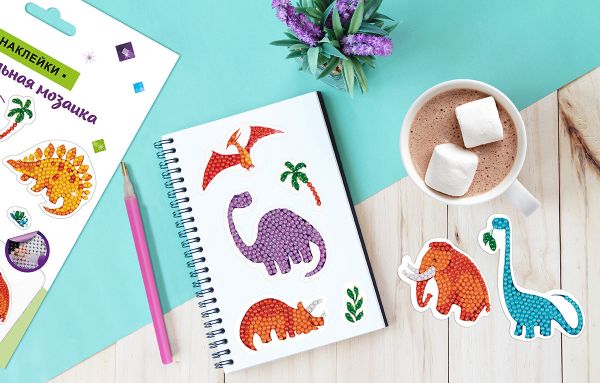 Наклейки декоративные Фрея ALVN-115, Дино, 14х19.5 см