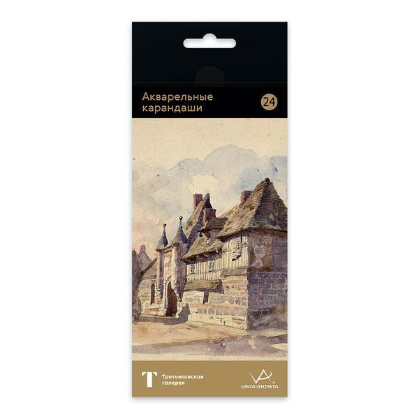 Карандаш акварельный набор заточенный 4х24 цв, 03 Поленов, Vista-Artista Extra Fine GTG-WPS-24