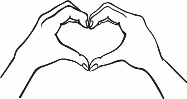 Термоаппликация Gamma Термотрансфер M №04, 1 шт, M-425 Сердце 6х11.5 см