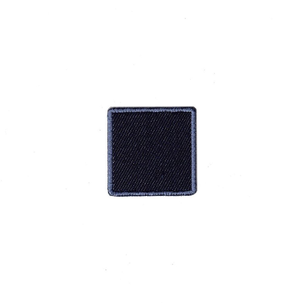Термоаппликация Квадрат, синий, 50х50мм (10 шт), 010 Д