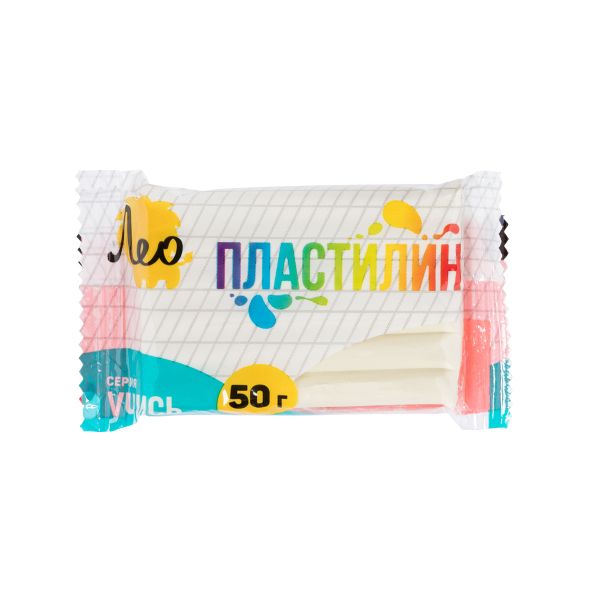 Пластилин классический, группа 1 LNMC-50 50 г (), 10 шт, 1 цв, белый/white, Лео LNMC-50