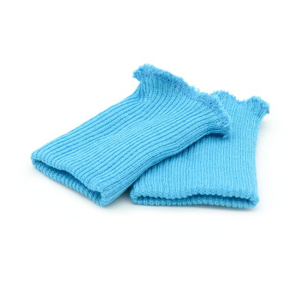 Манжеты трикотажные 6.5х9.5 см, 1 пара, тонкие, 358/0 лазурит