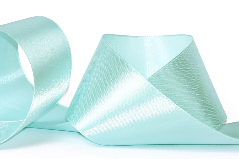 Лента атласная 1-сторонняя 50.0 мм / 33±2 метра, 072 т-голубой, Gamma