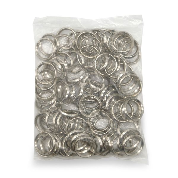 Кольцо для ключей и брелоков 22х4 мм, 815-001, никель, 100 шт