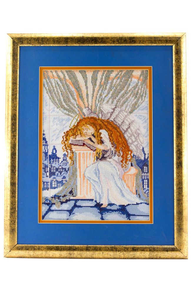 Вышитая картина Марья Искусница, Спящий ангел, 40х40 см