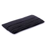 Косая бейка хлопковая 20 мм / 5 шт по 5.4 метра, №113P черный/белый горох, Gamma GBF-20