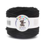 Пряжа Astra Premium (Астра Премиум) Плюшевая / уп.2 мот. по 100 г, 80 м, 999 черный
