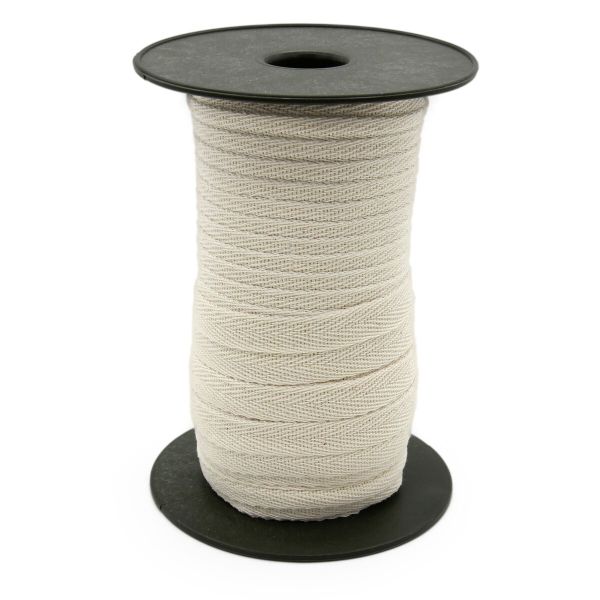 Тесьма (лента) киперная (100 х/б) 13 мм / 50 метров, суровый