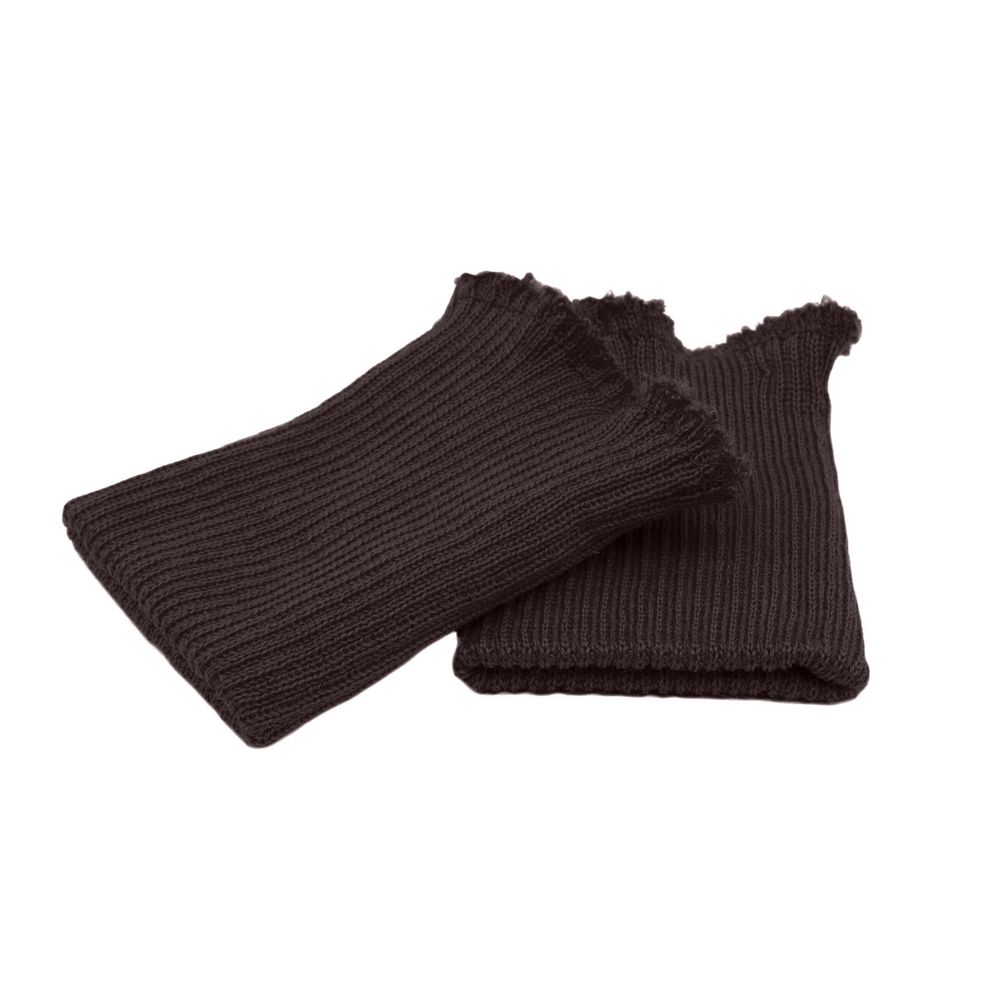 Манжеты трикотажные 6.5х9.5 см, 1 пара, тонкие, 729 коричневый