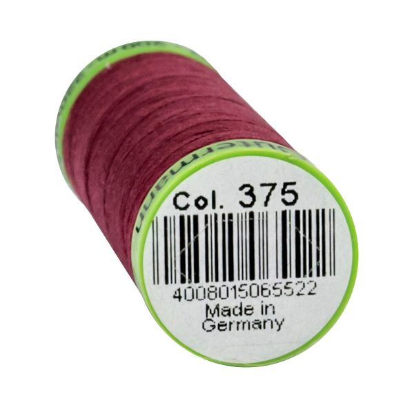 Нитки для тонких тканей Gutermann Extra Fine 150, 200м, 375 красная слива, 5 катушек