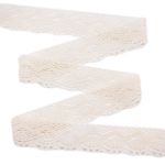 Кружево вязаное (тесьма) 38 мм / 25 метров, рис.38.01.054 (суровый), С3749Г17