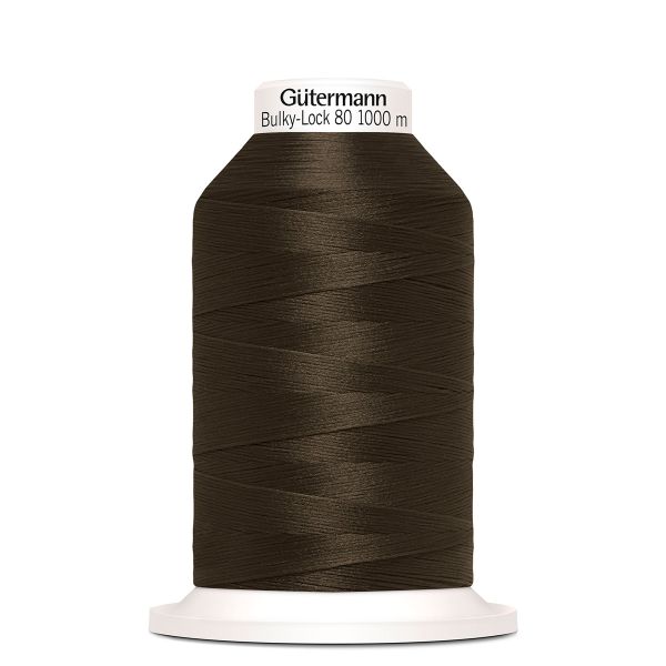 Нитка текстурированная Gutermann Bulky-Lock 80, 1000 м, 696 т.шоколад, 5 катушек