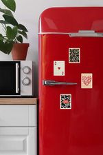 Кристальная (алмазная) мозаика Фрея ALVM-400, набор магнитов, Микс в стиле LOVE, 7.5х10 см