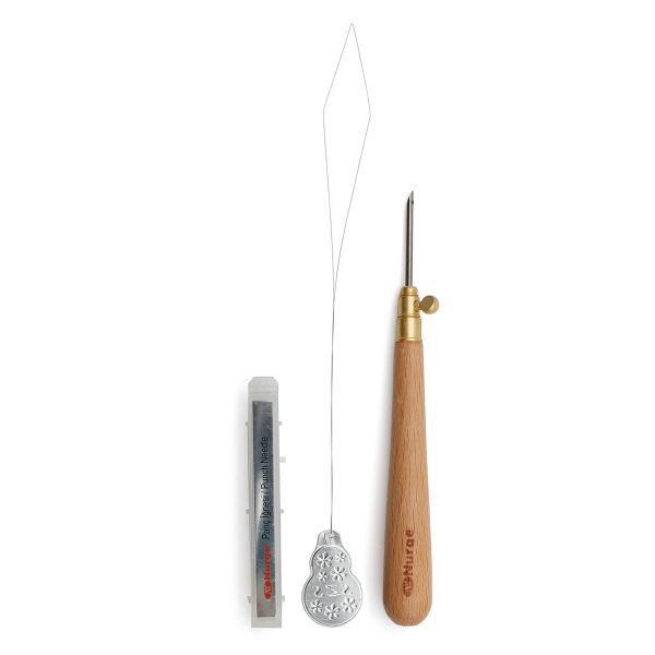 Набор для ковровой техники, иглы 1.20,1.60,2.20mm + нитевдеватель, Nurge Hobby