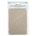 Термозаплатка Прямоугольник 14х10 см, ZAP, №07 вельвет бежевый, Gamma ZAP