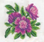 Набор для вышивания бисером Klart, Пионы, 12х12 см