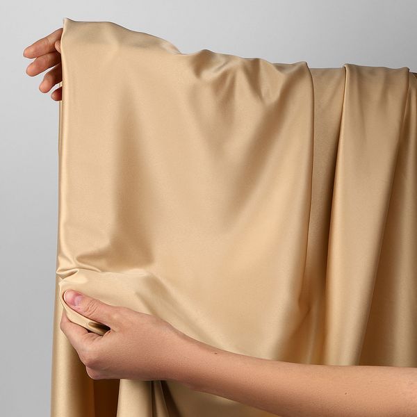 Атлас стрейч для нижнего белья 107 г/м², 125 см / 1 метр, 0180 цв.126(11) бежевый