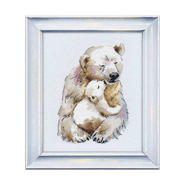 Набор для вышивания нитками Овен, Мамино тепло 16х21см