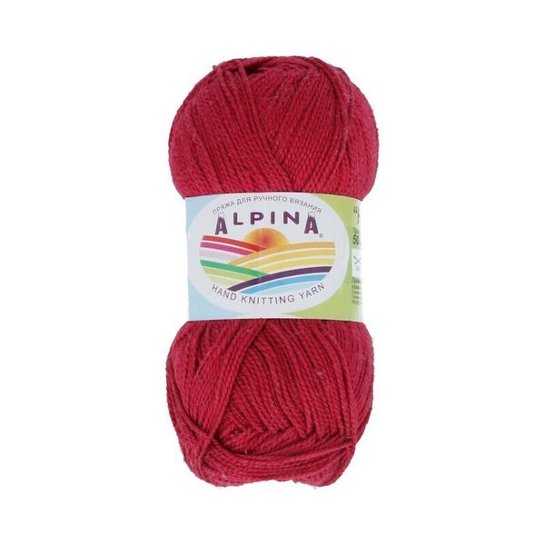Пряжа Alpina Holly / уп.10 мот. по 50г, 200м, 220 бордовый