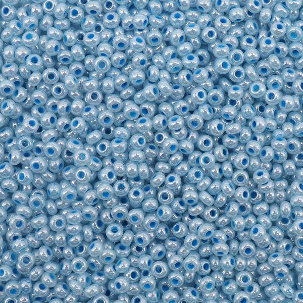 Бисер Preciosa 10/0 (2.3 мм), 500 г, эффект алебастра с блестящим покрытием, круг.отв., (37336) 331-19001-10/0