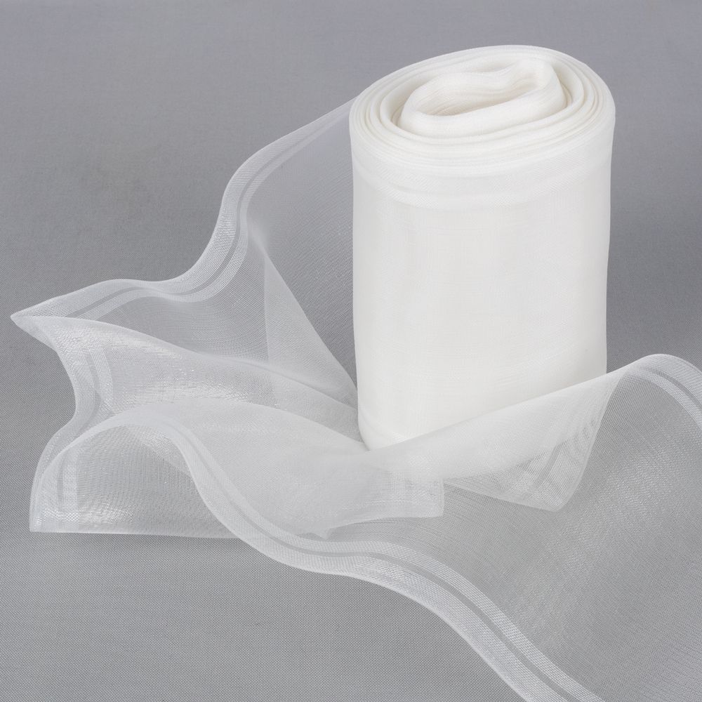 Лента капроновая (органза) для бантов 98-117.0 мм / 25±1 метров, белый, Gamma C 3504