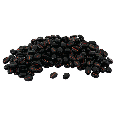 Бусины пластик 10х5 мм, 50 г, кофейное зерно, 2 черное+медь, Astra&Craft, 7541