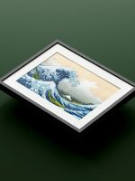 Набор для вышивания нитками Риолис, РТ Большая волна в Канагаве 40х30 см